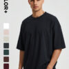 Plain 300gsm 100% Cotton Oversized T-Shirt for Unisex