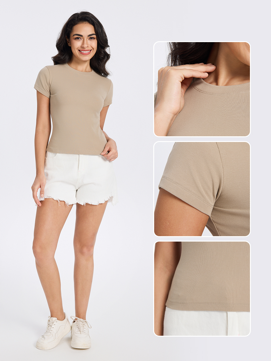 Hot Popular Spandex Baby Women Tshirt Slim Fit Shirt