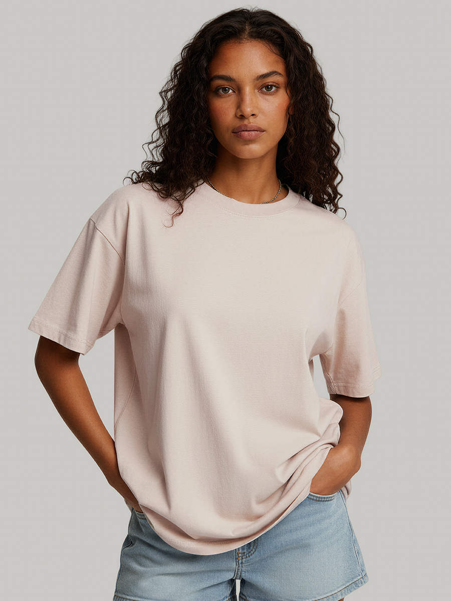 Plain 300gsm 100% Cotton Oversized T-Shirt for Unisex