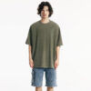 230g Acid Washed 100% Cotton Loose Men Vintage Tee Shirts