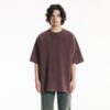 230g Acid Washed 100% Cotton Loose Men Vintage Tee Shirts
