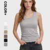 230G Women Spandex Cotton U-neck Slim Fit Tanktop