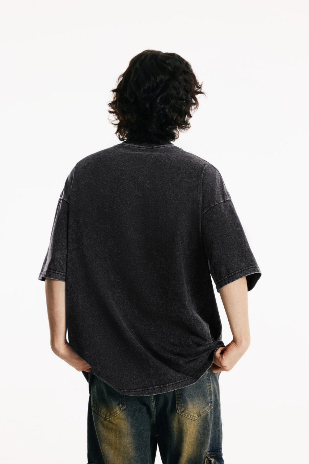 230gsm 100% Cotton Acid Washed T Shirt