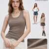 230G Women Spandex Cotton U-neck Slim Fit Tanktop