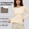 230G Cotton Spandex Women Slim Fit Long Sleeves