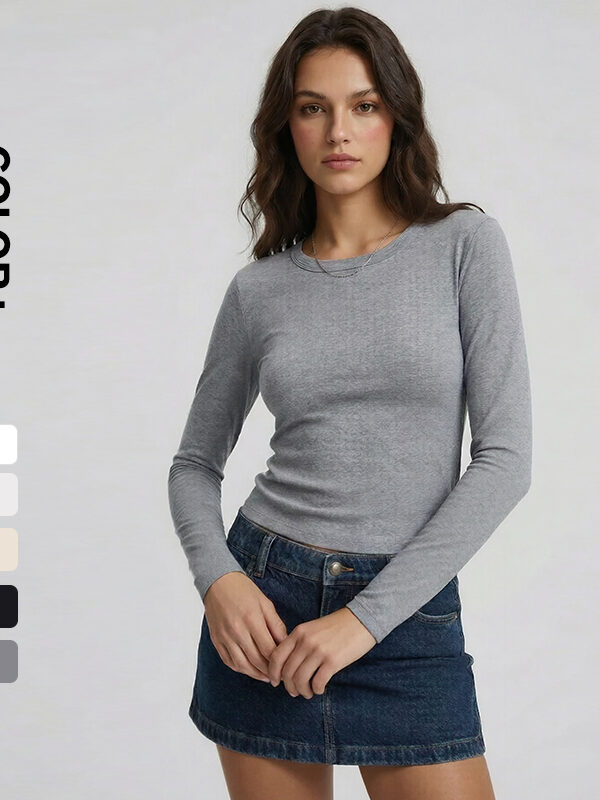 Women Spandex Cotton Fleece Long Sleeves