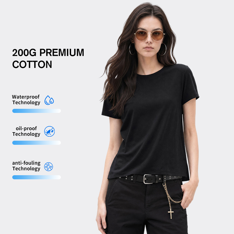 200G Women Cotton Triple Proof T-shirt