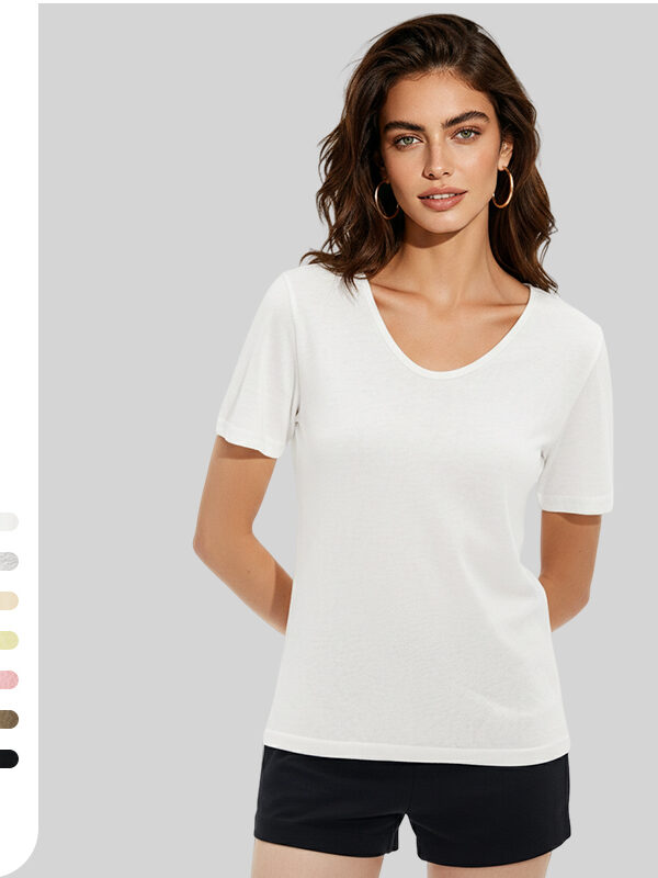 160G Snowflake Cotton Women T-shirt