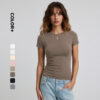 230G Cotton Spandex Women Slim Fit T-shirt