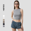 画板 2 Women's Crew Neck Plain Crop Top