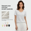 160G Snowflake Cotton Women T-shirt