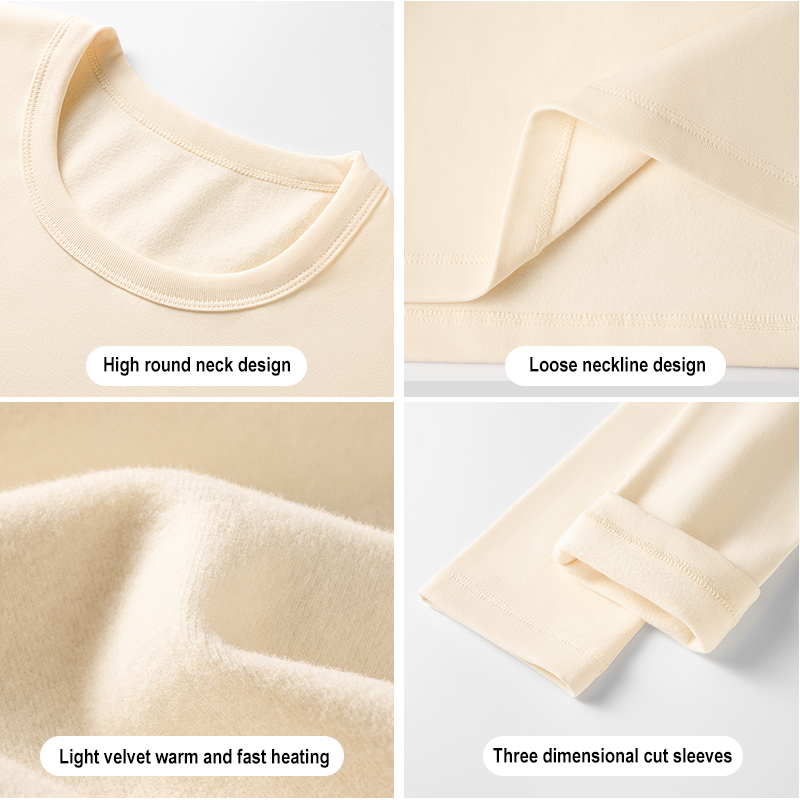 Women Spandex Cotton Fleece Long Sleeves
