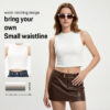 画板 8 Women's Crew Neck Plain Crop Top