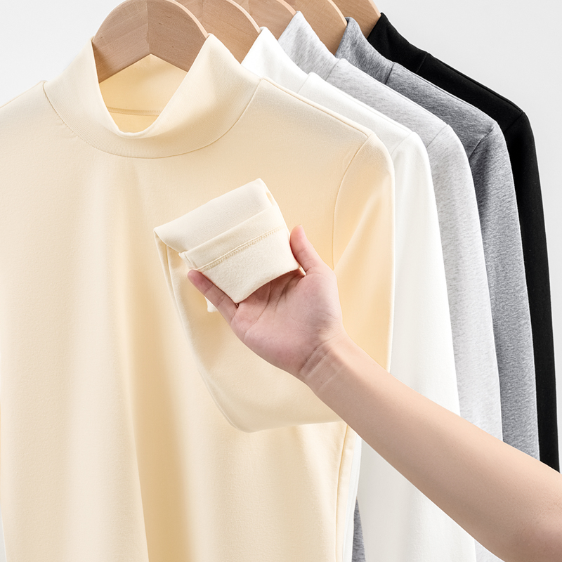 1_0004_2026070932643 230G Mock Neck Women Fleece Long Sleeve