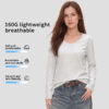 160G Semi-Sheer Women's Lightweight Long Sleeve Tshirt