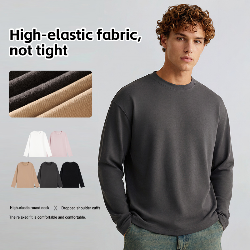 280G Thermal Fleece Unisex Long Sleeve Top – Wholesale Supplier