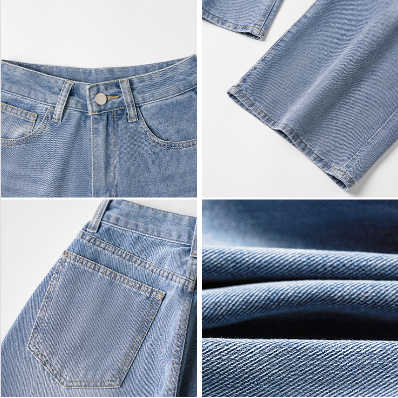 Women's Straight Leg Jeans – Relaxed Fit Button Fly