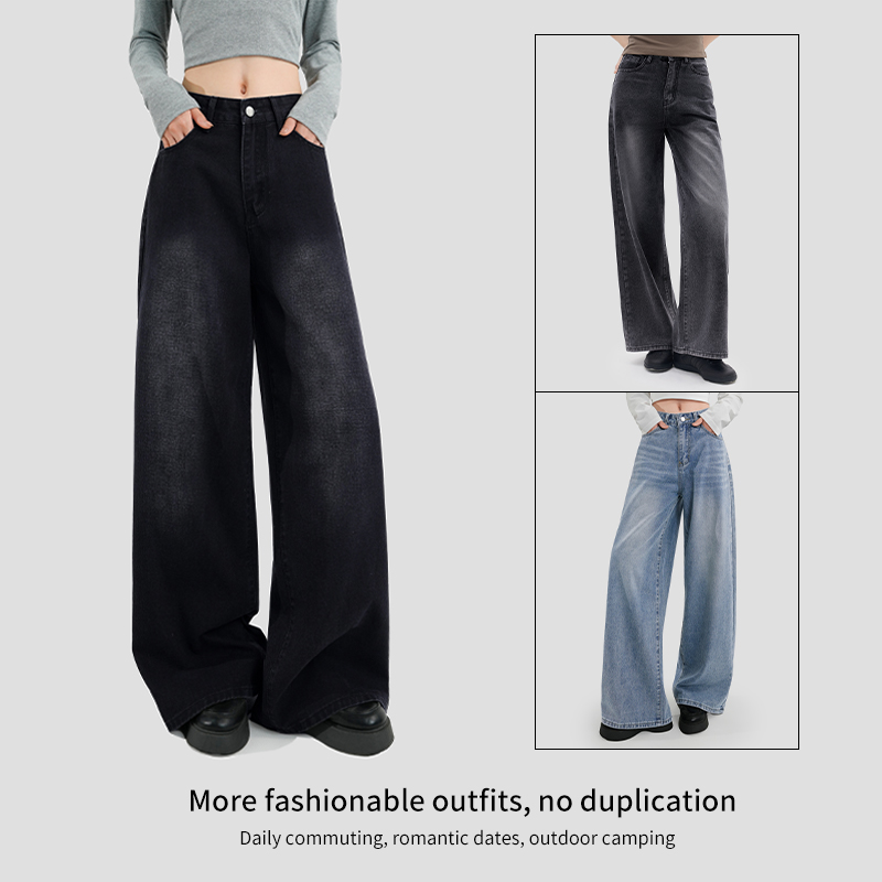 Women's Straight Leg Jeans – Relaxed Fit Button Fly