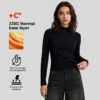 画板 4 230G Mock Neck Women's Long Sleeve Top – Fleece-Lined