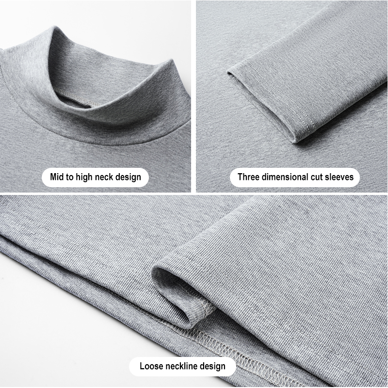 画板 6 230G Mock Neck Women's Long Sleeve Top – Fleece-Lined