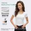 5 230G Women's U-Neck Short Sleeve Tee – Wholesale Supplier (1386DT)