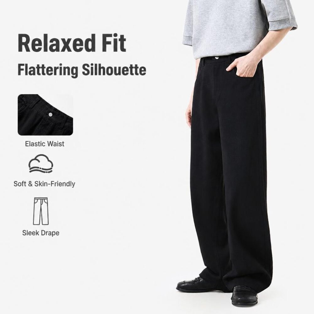 img-mumfafgo-d88622b9 100% Cotton Relaxed Straight-Leg Pants – Wholesale Supplier(1449CK)