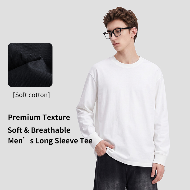 long sleeve t-shirt 230G Cotton Rib Knit Cuff Long Sleeve – Wholesale Supplier (1867CT)
