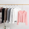 Women's Stretch V-Neck Long Sleeve – Wholesale Supplier (1318CT)