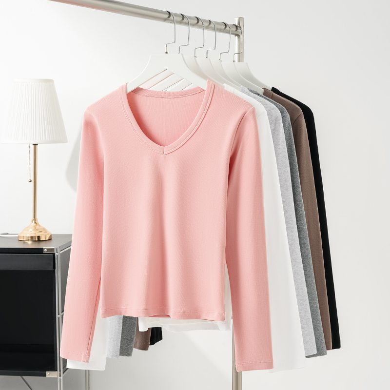 Women's Stretch V-Neck Long Sleeve – Wholesale Supplier (1318CT)