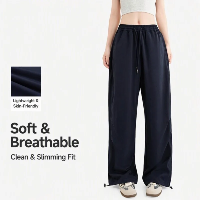 Women's High-Rise Wide-Leg Pants – Wholesale Supplier(1234P)
