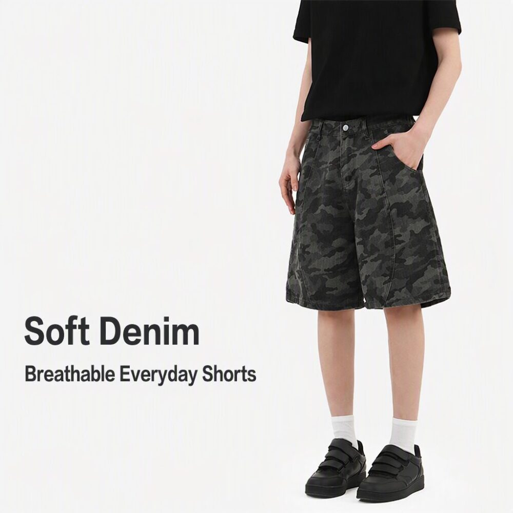Camo Denim Shorts – Wholesale Supplier(1238DK)