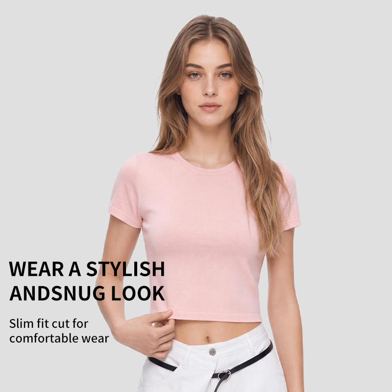 Women's Stretch Crop Baby T-Shirt – Wholesale Supplier (1204T)